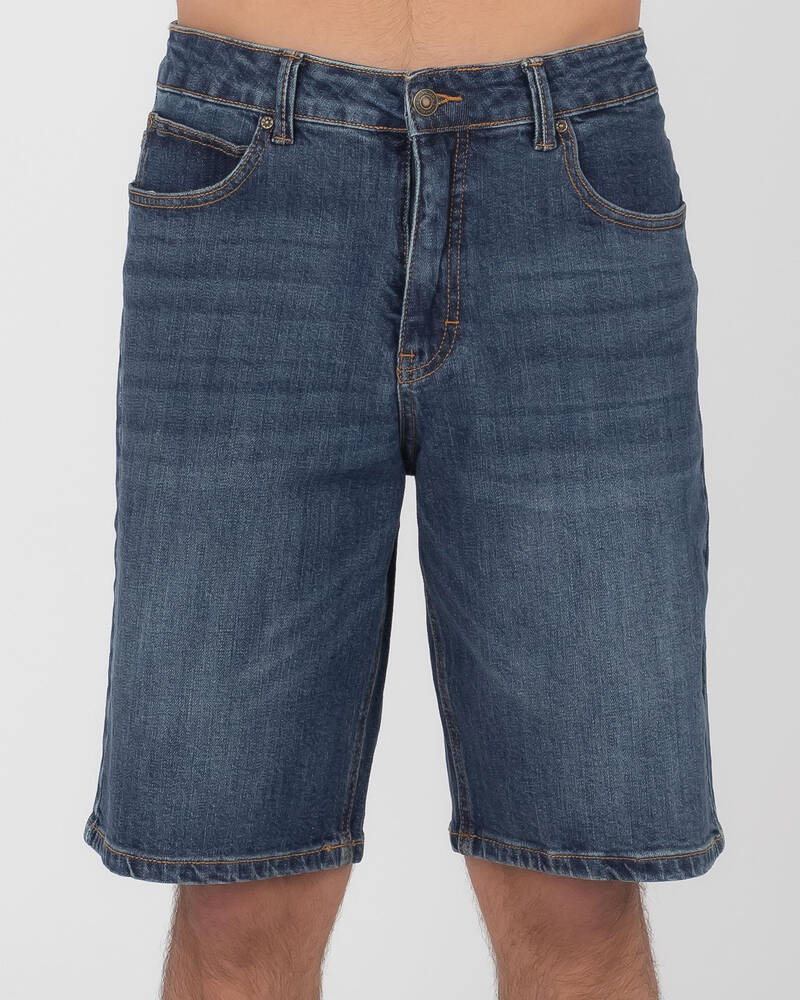 Rip Curl Tidal Blue 21" Denim Walk Shorts for Mens
