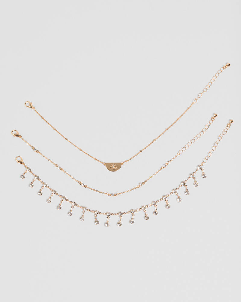 Karyn In LA Honey Anklet Pack for Womens