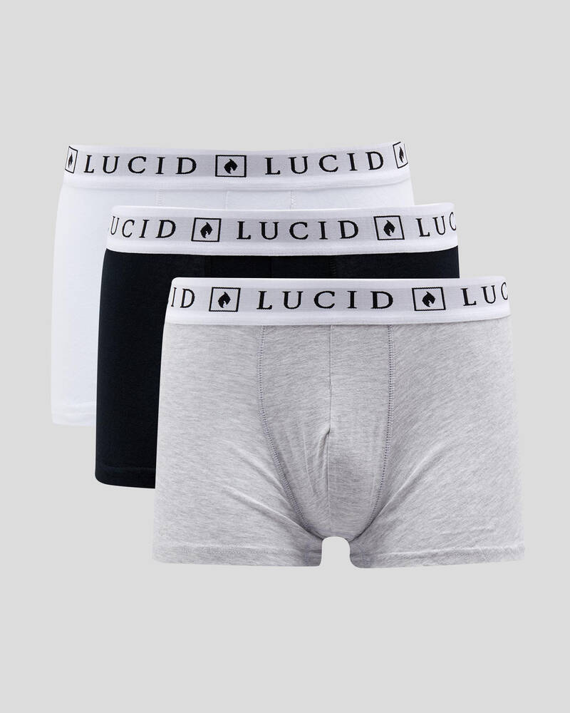 Lucid Ordinary Fitted Boxer Shorts 3 Pack for Mens