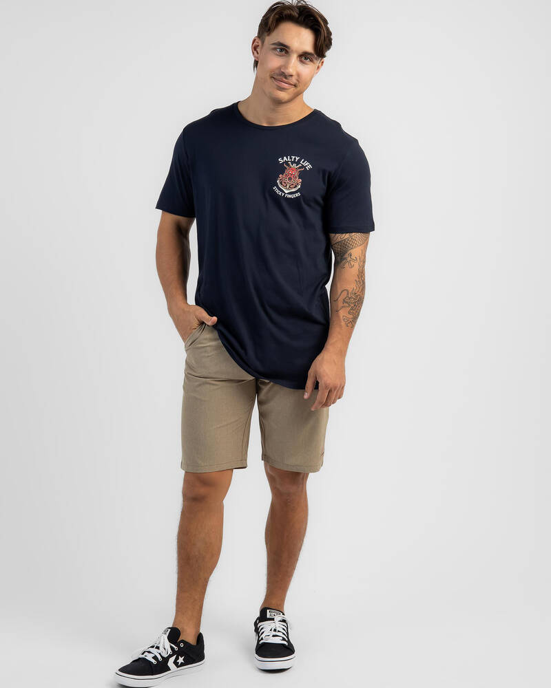 Salty Life Sticky Fingers T-Shirt for Mens