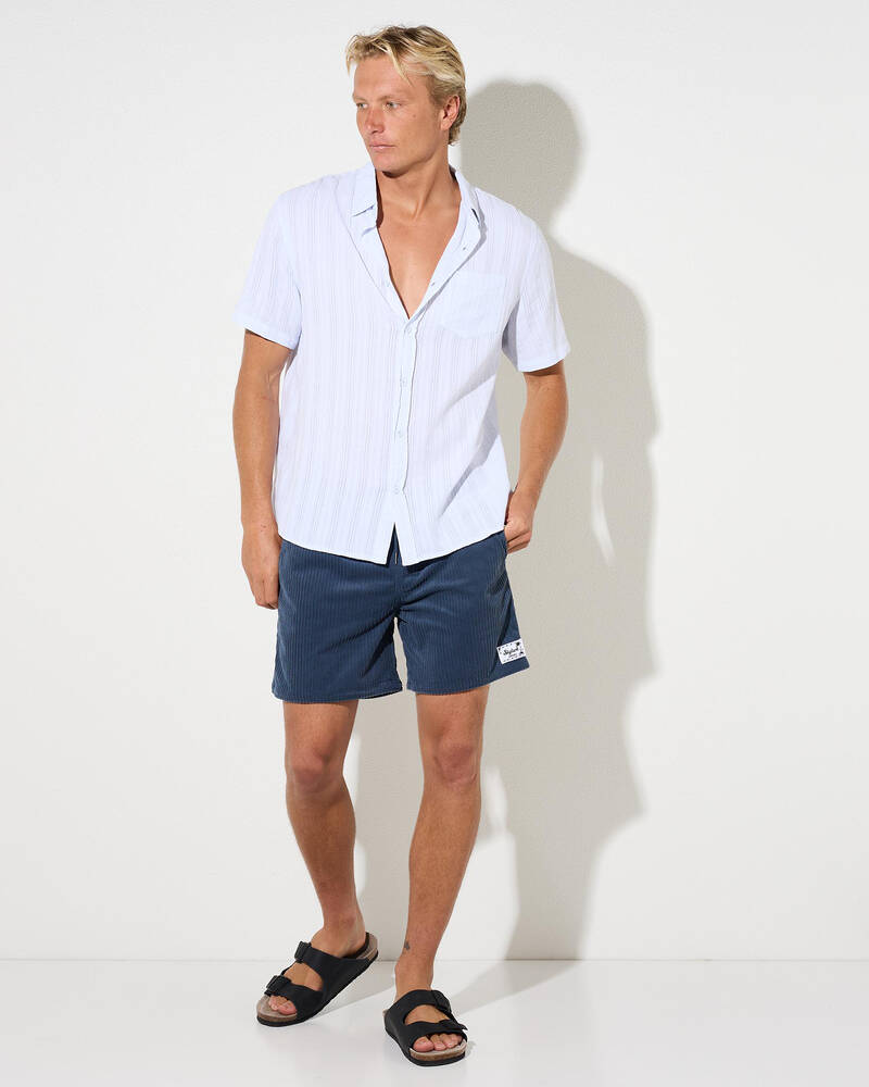 Skylark Ridge Cord Elastic Waist Shorts for Mens