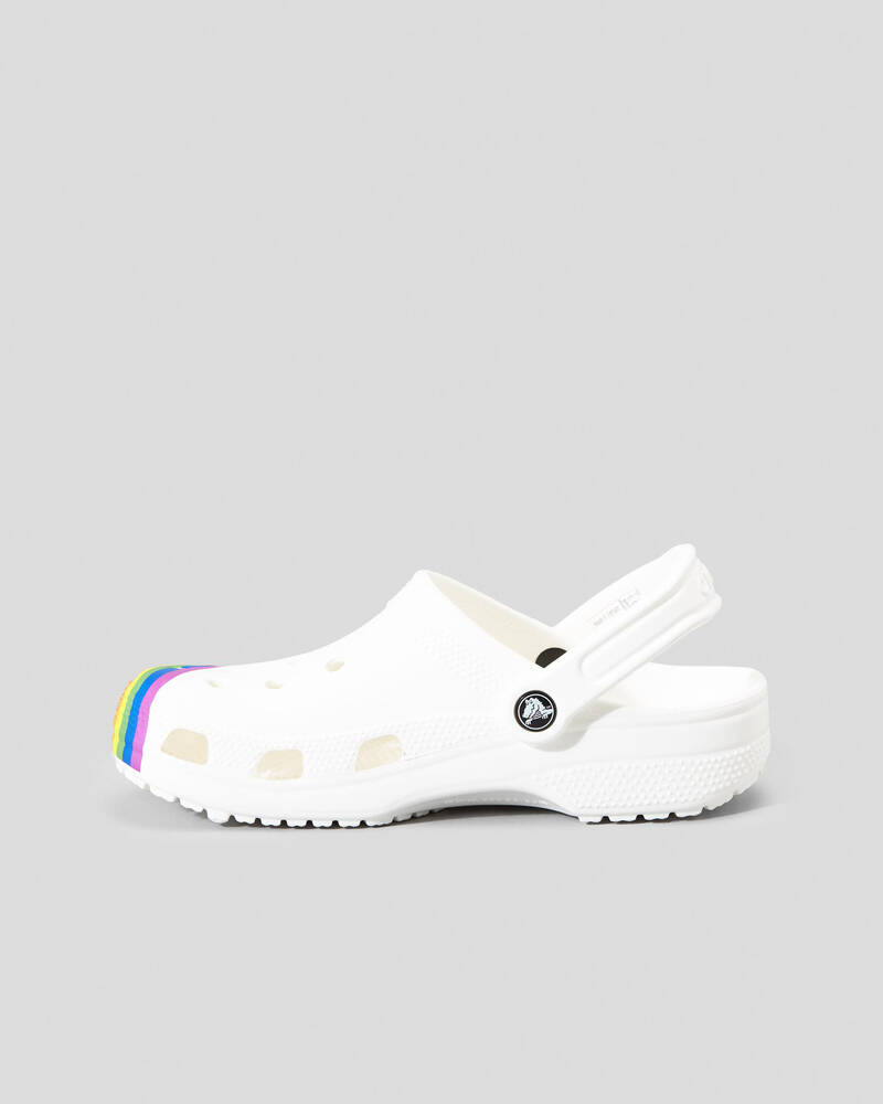 Crocs Classic Rainbow Dye Clogs for Unisex