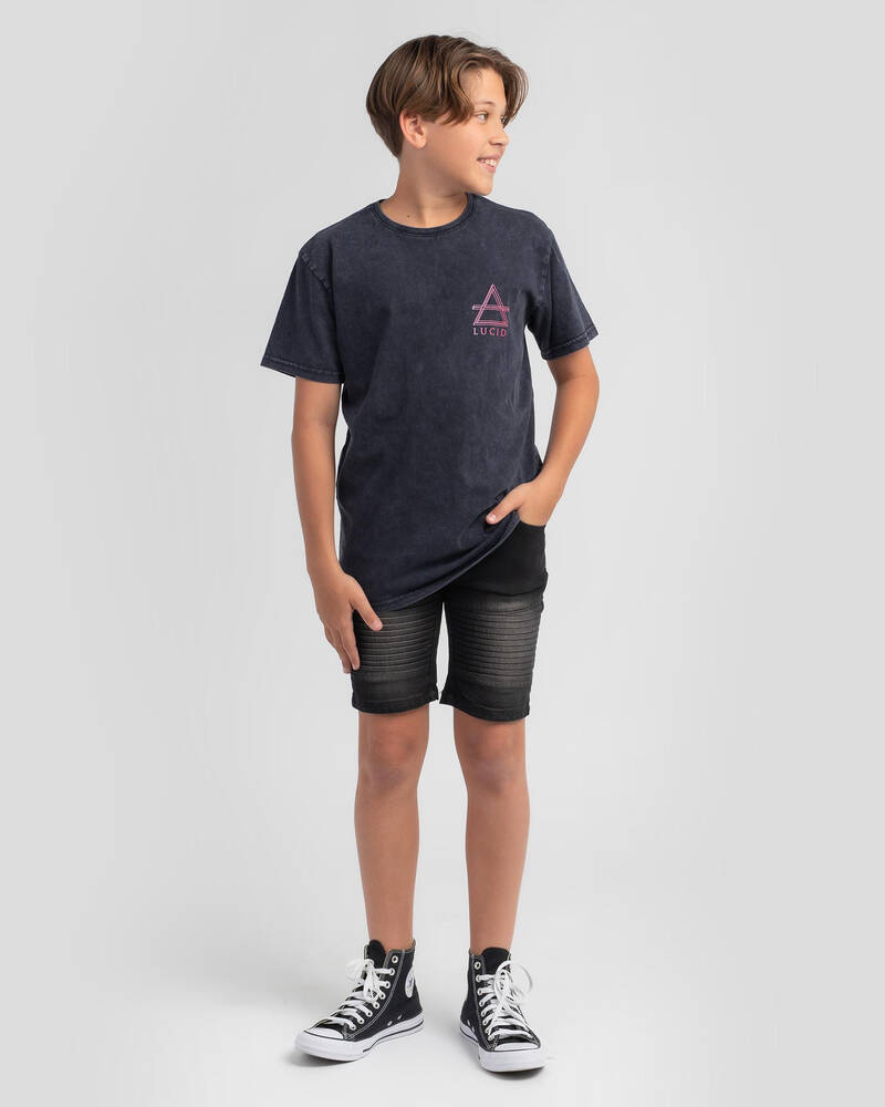 Lucid Boys' Geomet Dimension T-Shirt for Mens