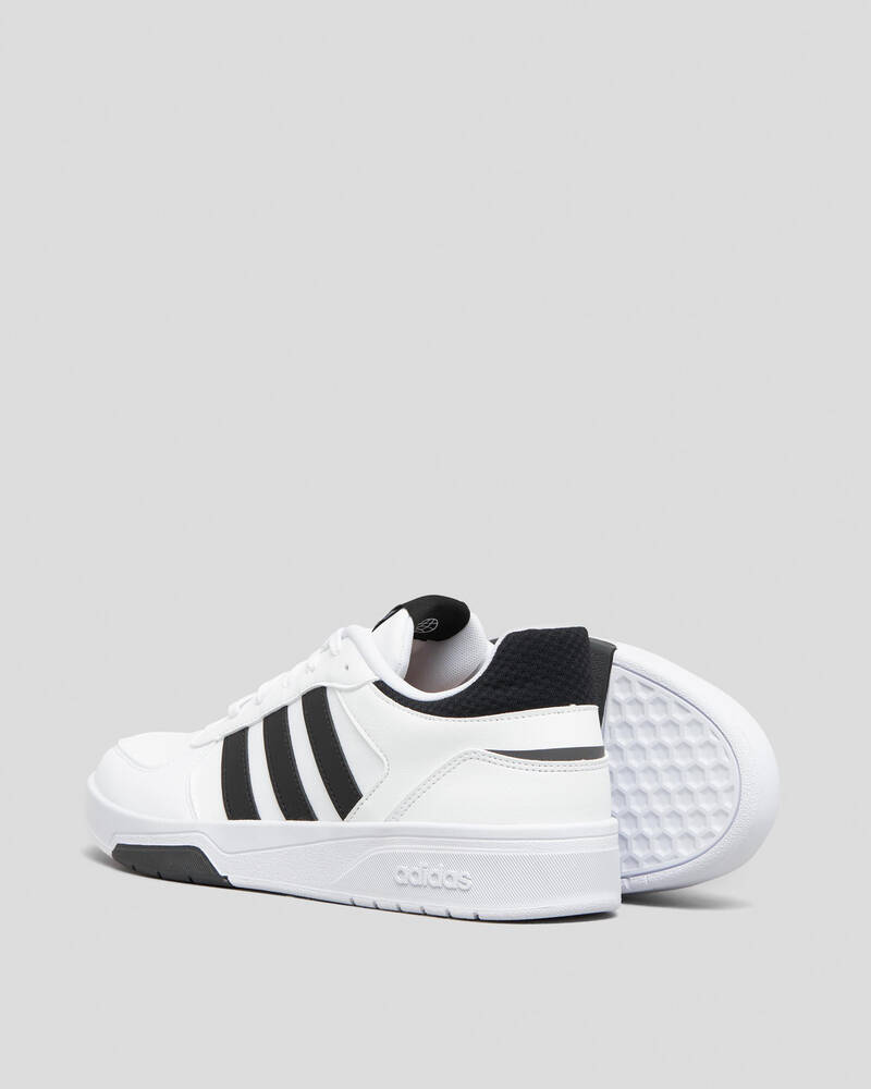 Adidas Courtbeat Shoes In Ftwr White/core Black/grey Five - Fast ...