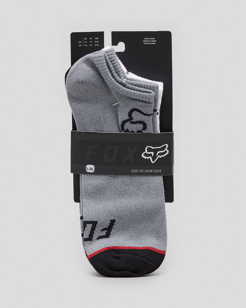 Fox No Show Socks 3 Pack for Mens