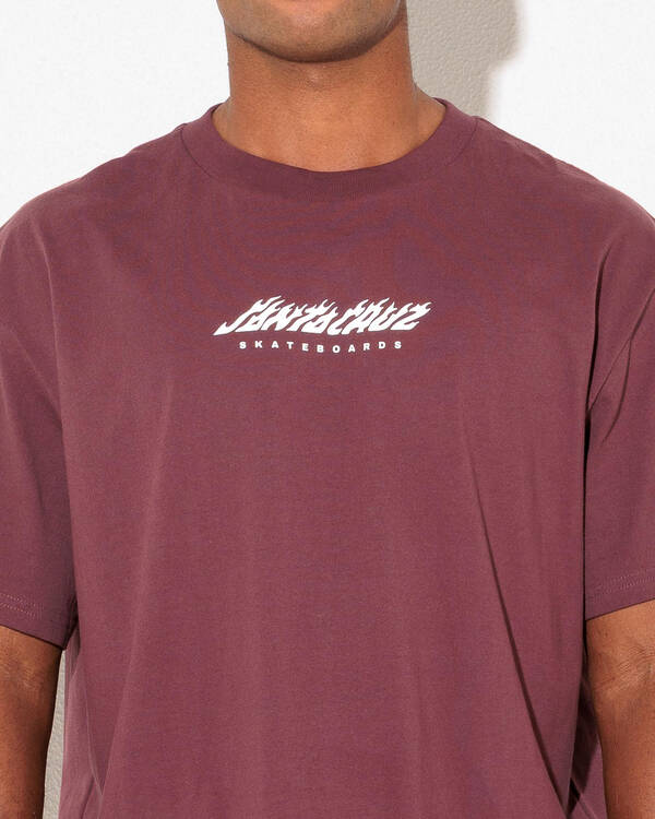 Santa Cruz Dice Flame Dot T-Shirt for Mens