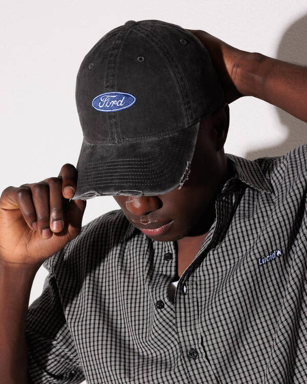 Ford Distressed Dad Cap