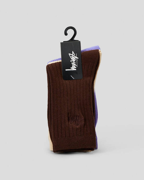 Stussy Graffiti Slouch Socks 3 Pack for Womens