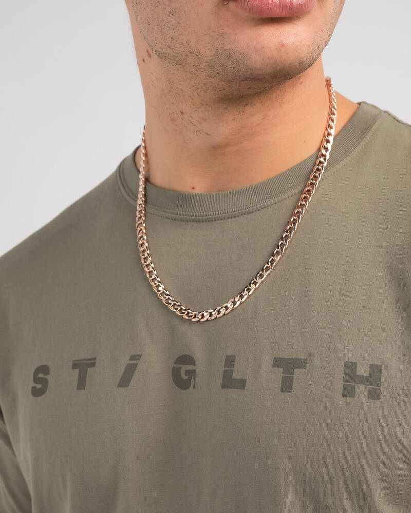 REPUBLIK Rose Gold Chain Necklace for Mens