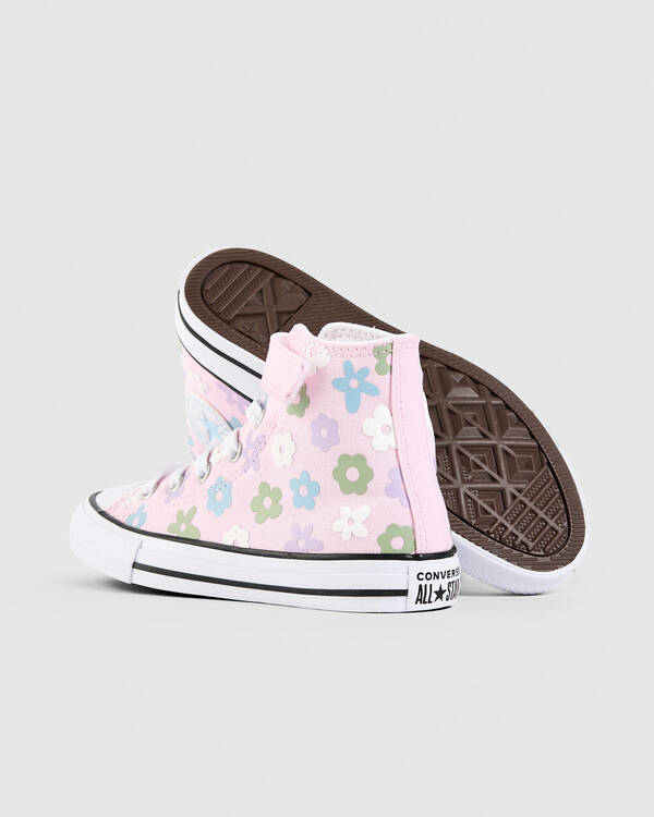 Converse Girls Chuck Taylor All Star Easy On Bubble Flowers Shoes for Womens