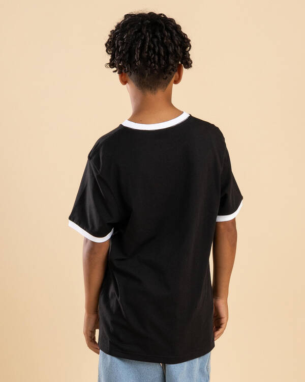 Santa Cruz Boys' Flamed Collegiate Arch Ringer T-Shirt for Mens