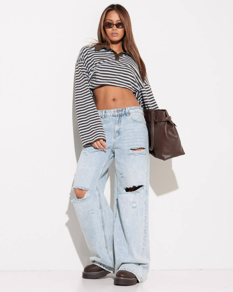 DESU Blaze Wide Leg Jeans for Womens