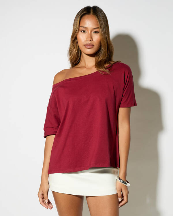 Raven Off Shoulder T-Shirt