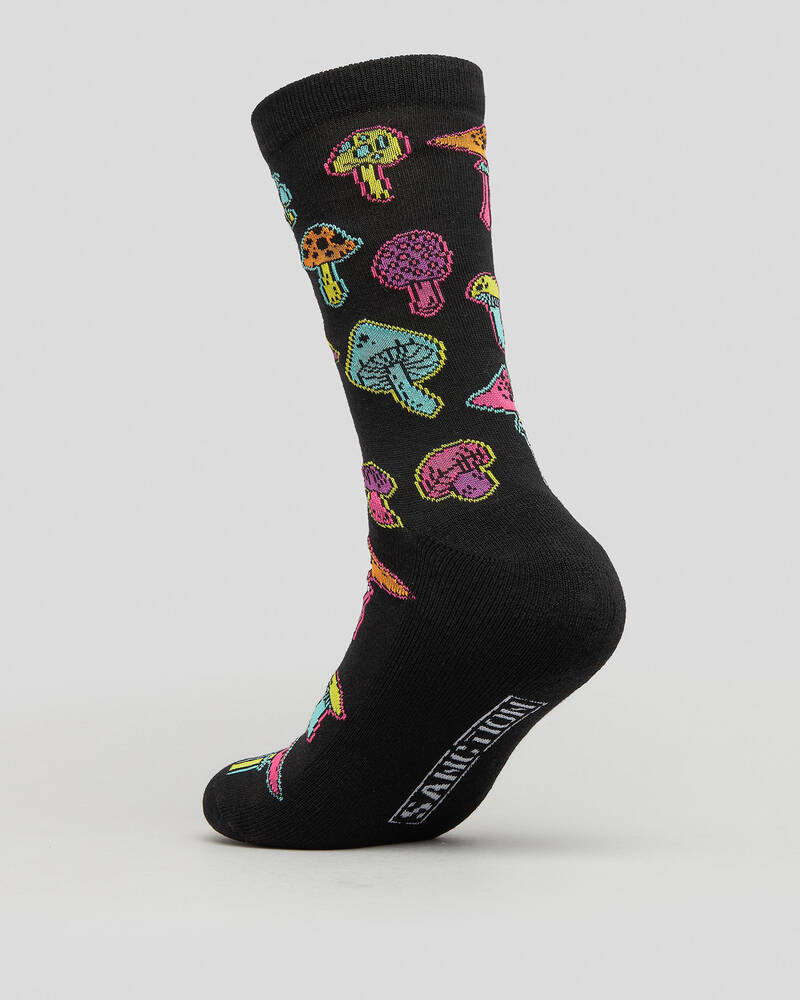 Sanction Mushroom Magic Crew Socks for Mens