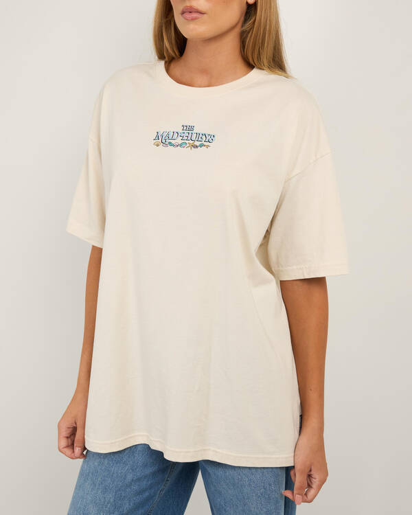 The Mad Hueys Mermaids Drink Free Oversized T-Shirt for Womens