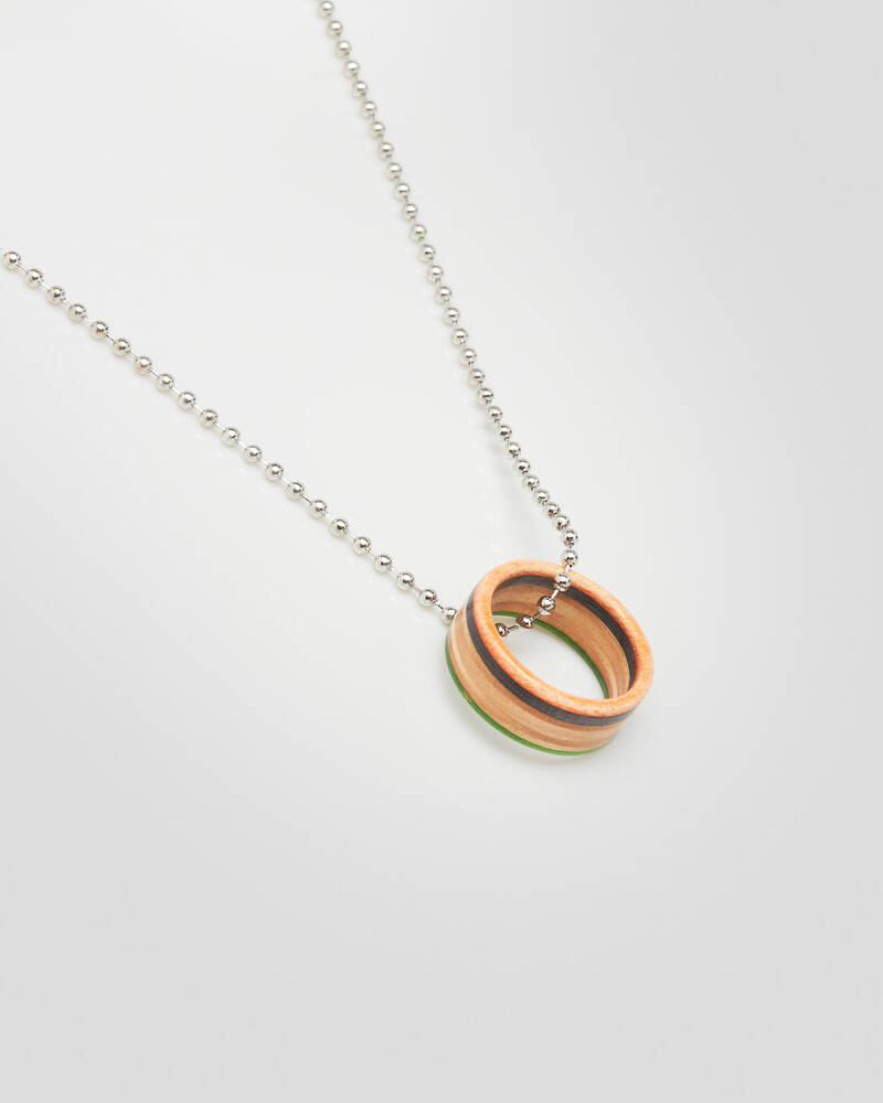 Salvaged Planks Wooden Recycled Skateboard Ring for Mens