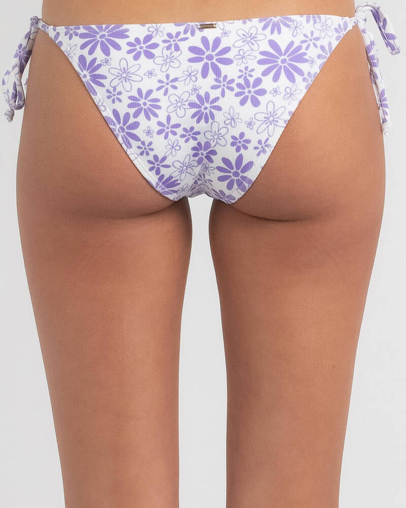 Topanga Hyacinth Rib Tie Side Bikini Bottom for Womens