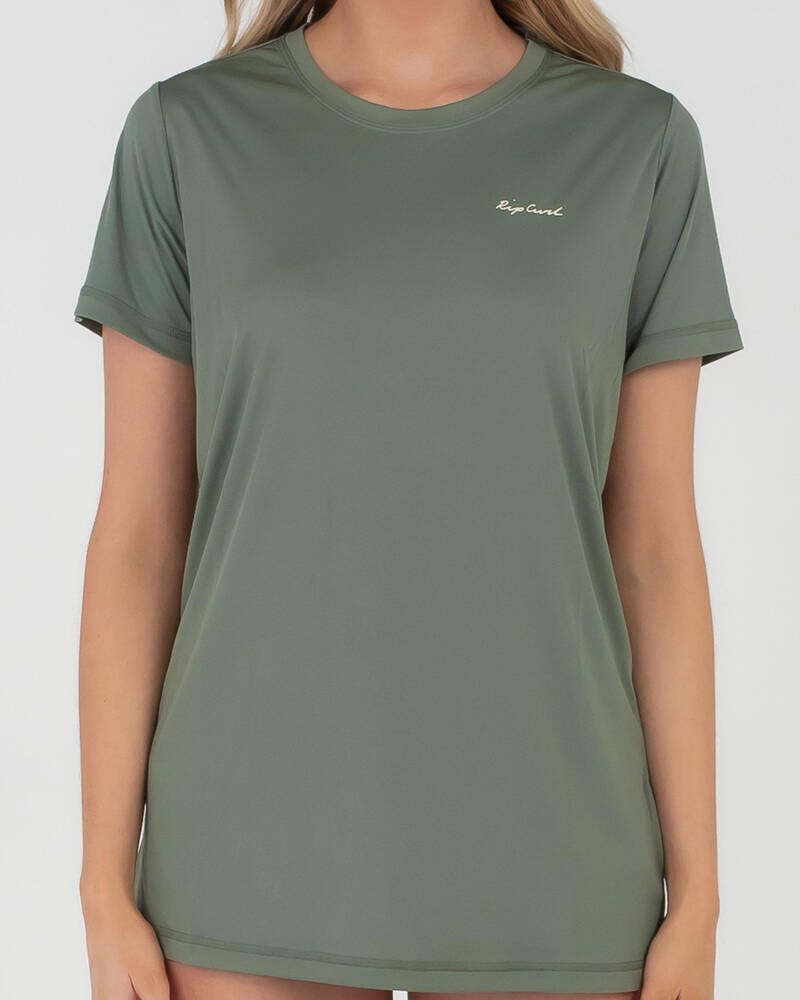 Rip Curl Tropic Sol Short Sleeve Rash Vest for Womens