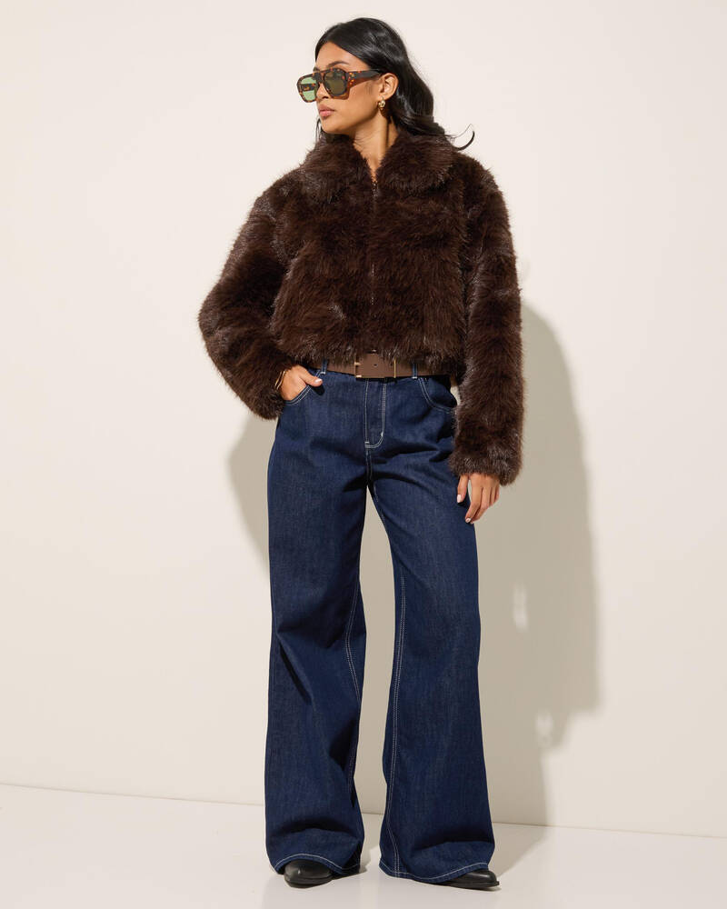 Ava And Ever Florence Faux Fur Jacket for Womens