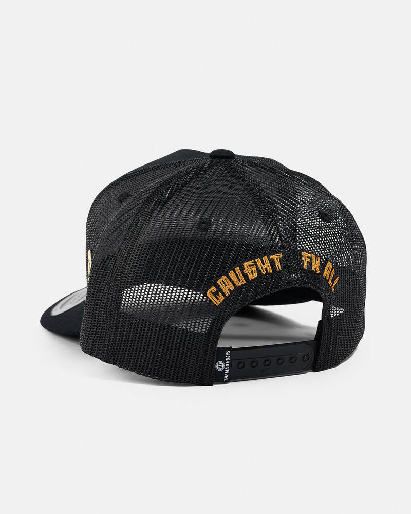 The Mad Hueys Caught FK Skull Twill Trucker Cap for Mens
