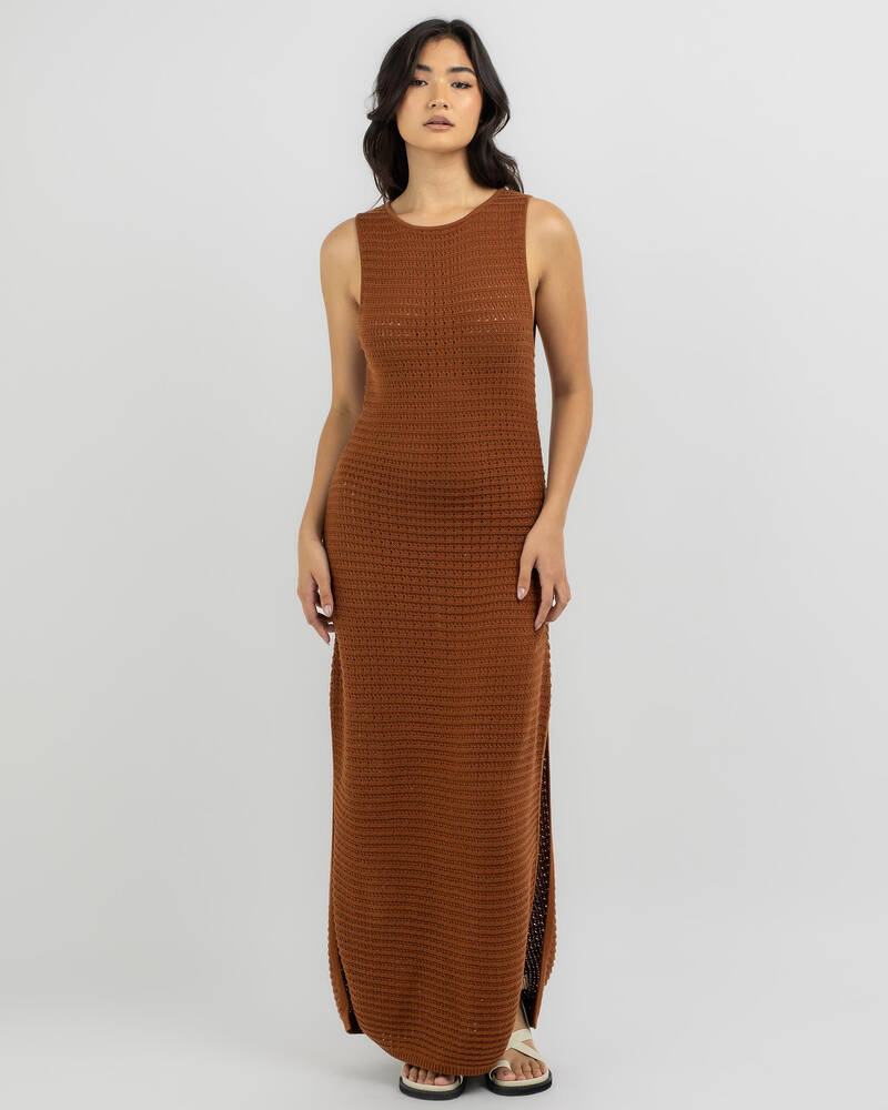 Rhythm Evermore Knit Tank Maxi Dress for Womens