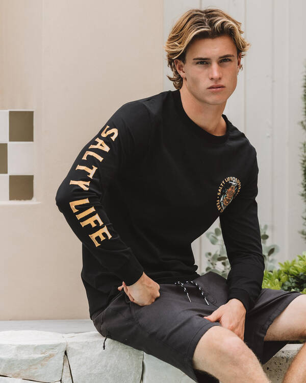Salty Life Fear The Deep Long Sleeve T-Shirt for Mens