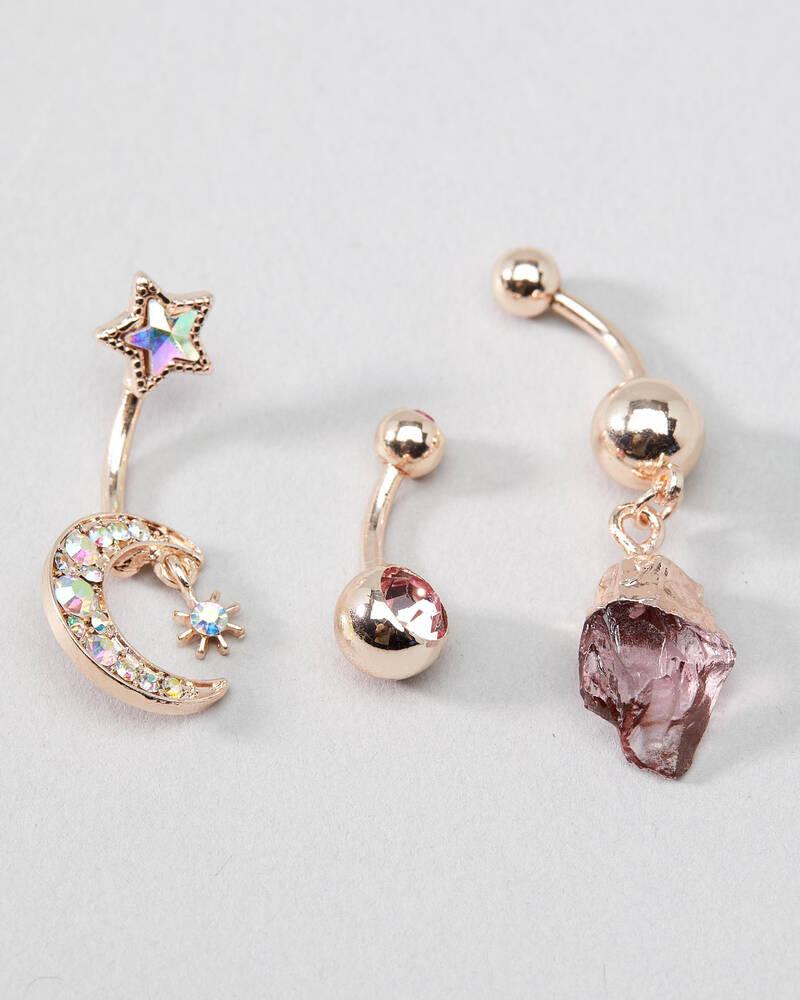 Karyn In LA Luz Belly Ring Pack for Womens