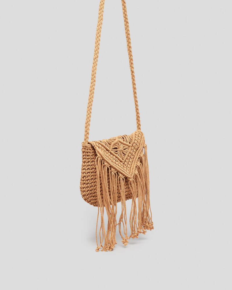 Mooloola Birdie Macrame Crossbody Bag for Womens