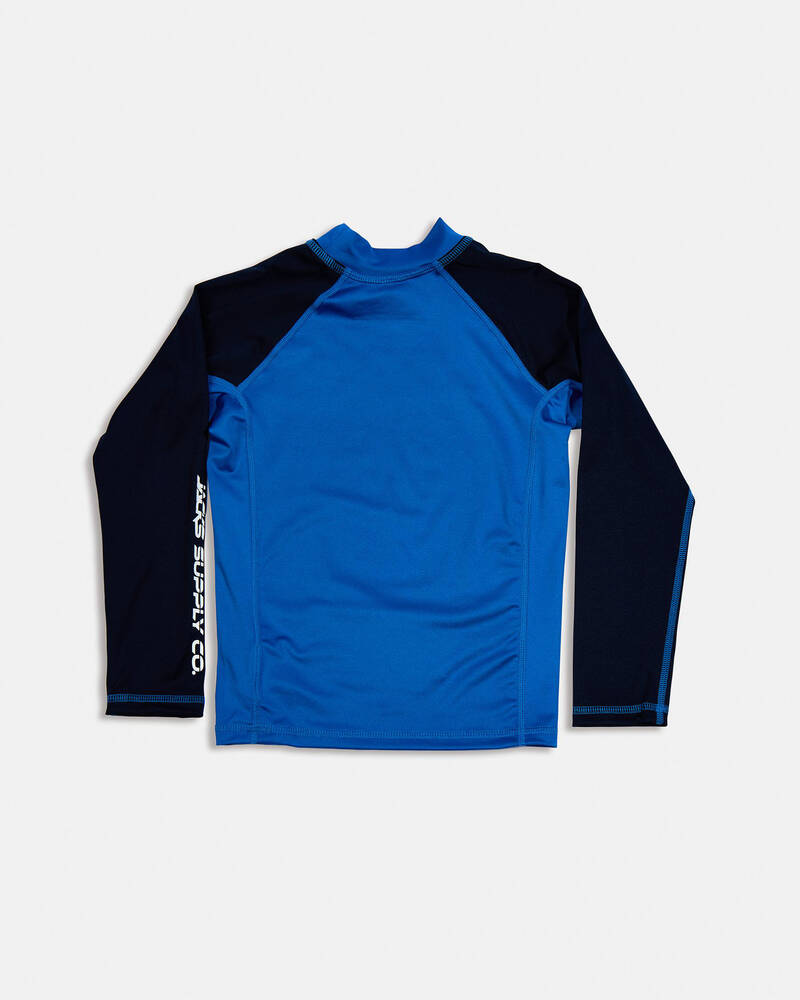Jacks Toddlers' Fleet Long Sleeve Rash Vest for Mens