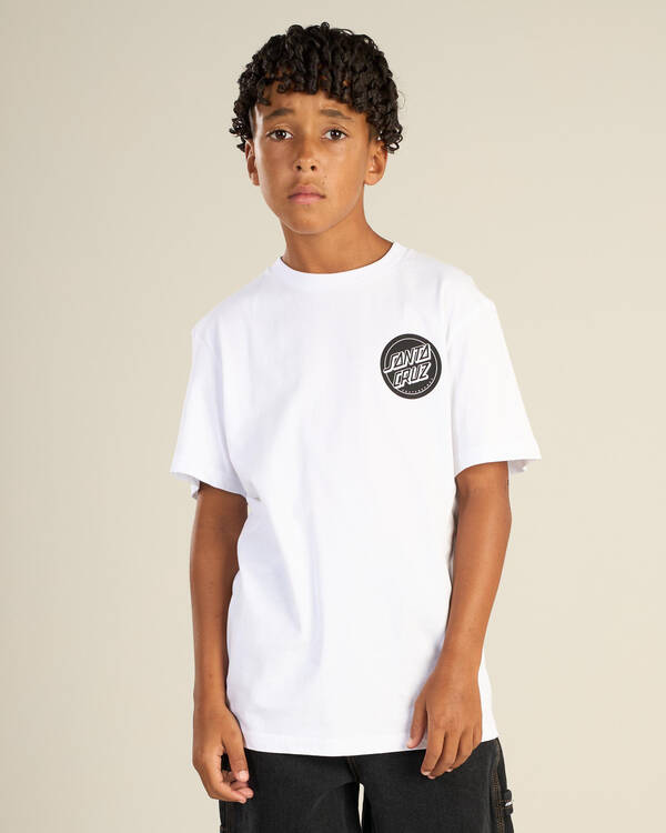 Santa Cruz Boys' Reverse Dot Mono T-Shirt for Mens