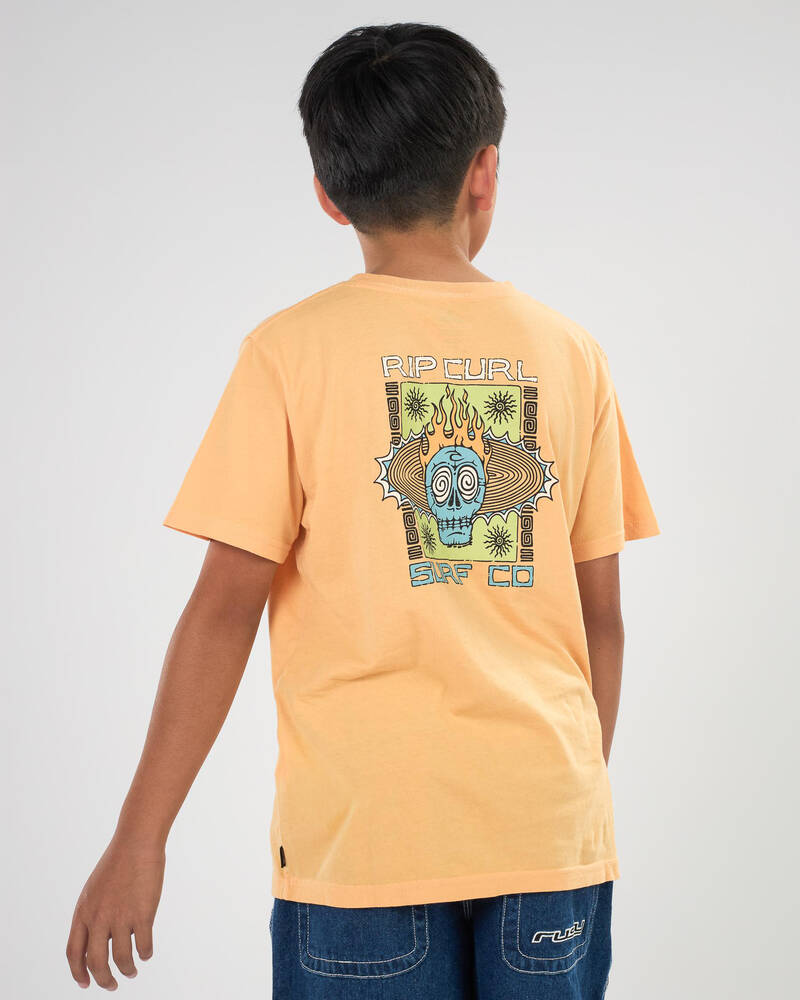 Rip Curl Boys' New Cosmic Skull T-Shirt for Mens
