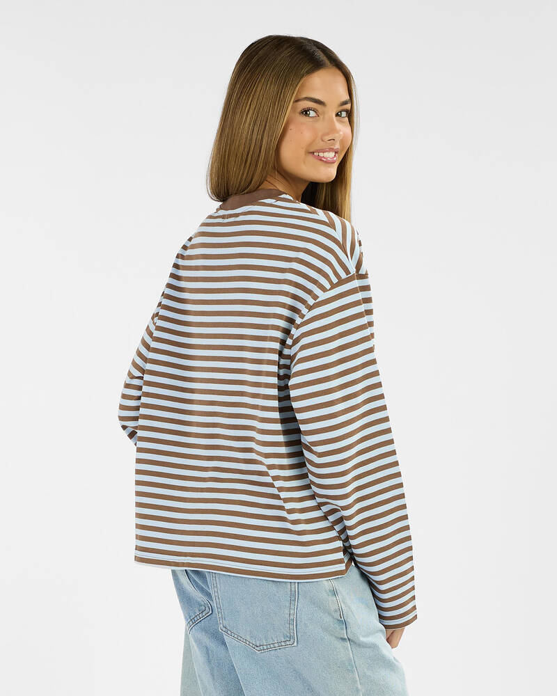 Mooloola Girls' Janet Striped Long Sleeve Top for Womens
