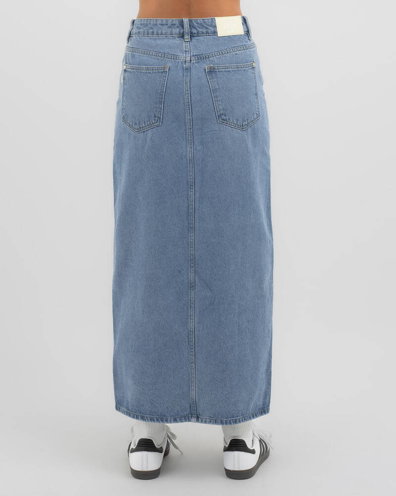 DESU Adelaide Maxi Denim Skirt for Womens