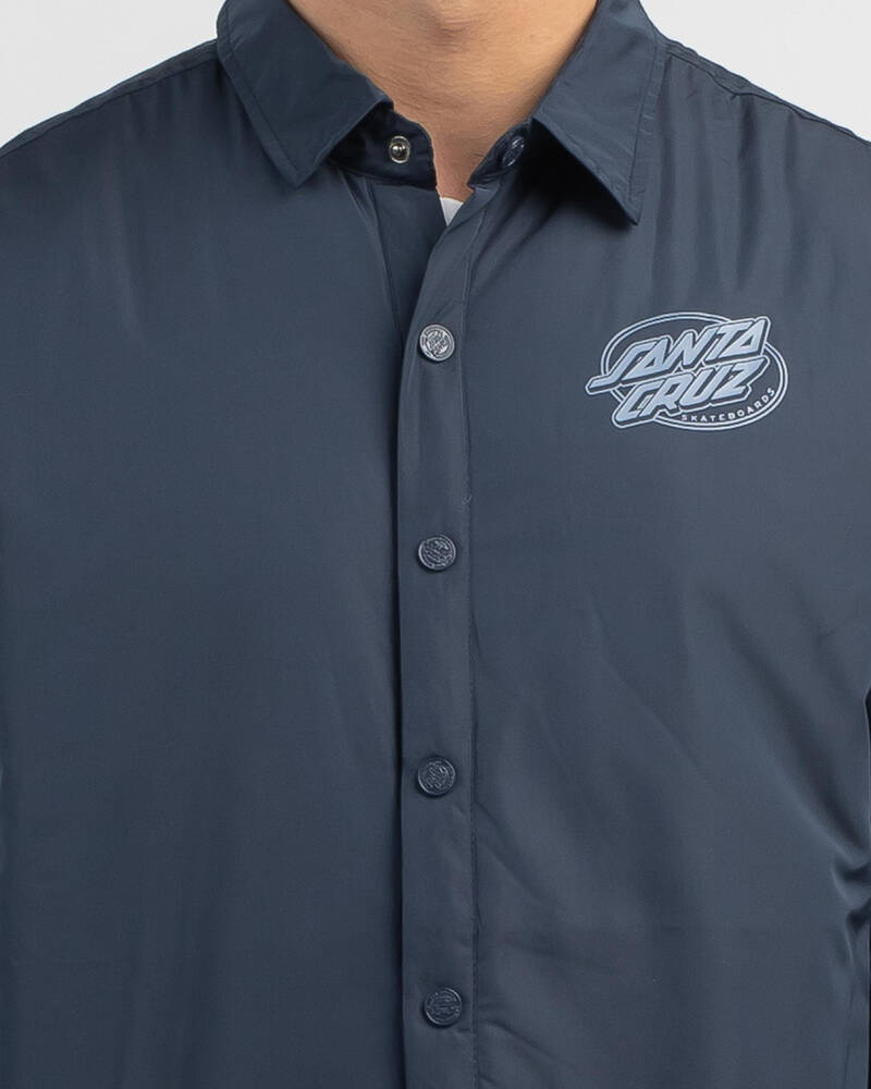 Santa Cruz Lined Oval Dot Coaches Jacket for Mens