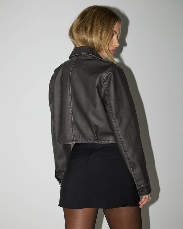 Ava And Ever Phoenix Faux leather Jacket for Womens