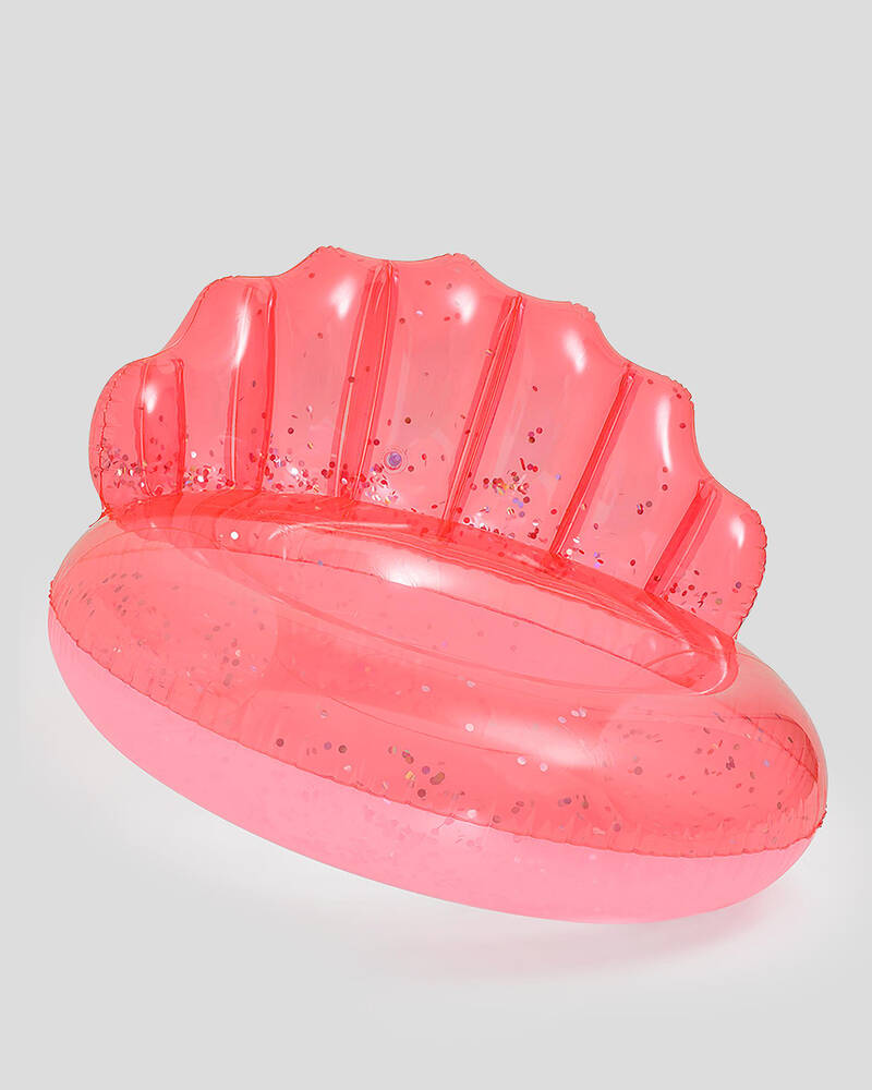 Sunnylife Neon Coral Luxe Pool Ring for Unisex