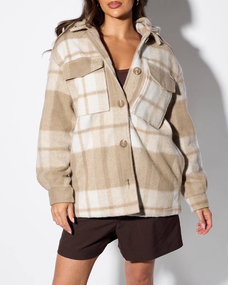 Mooloola Flynn Hooded Shacket for Womens