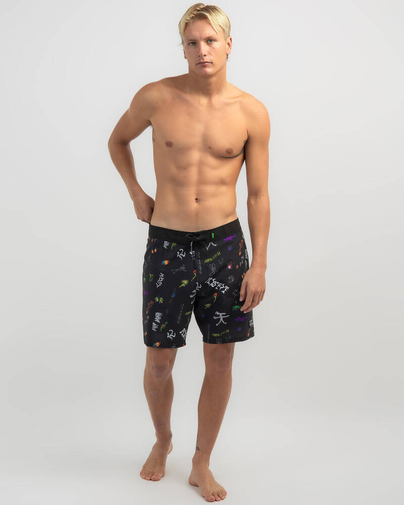 M/SF/T Dope Machine 18" Board Shorts for Mens