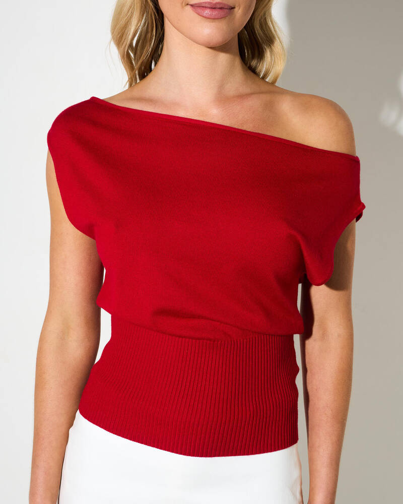 Mooloola Sam Off Shoulder Knit Top for Womens