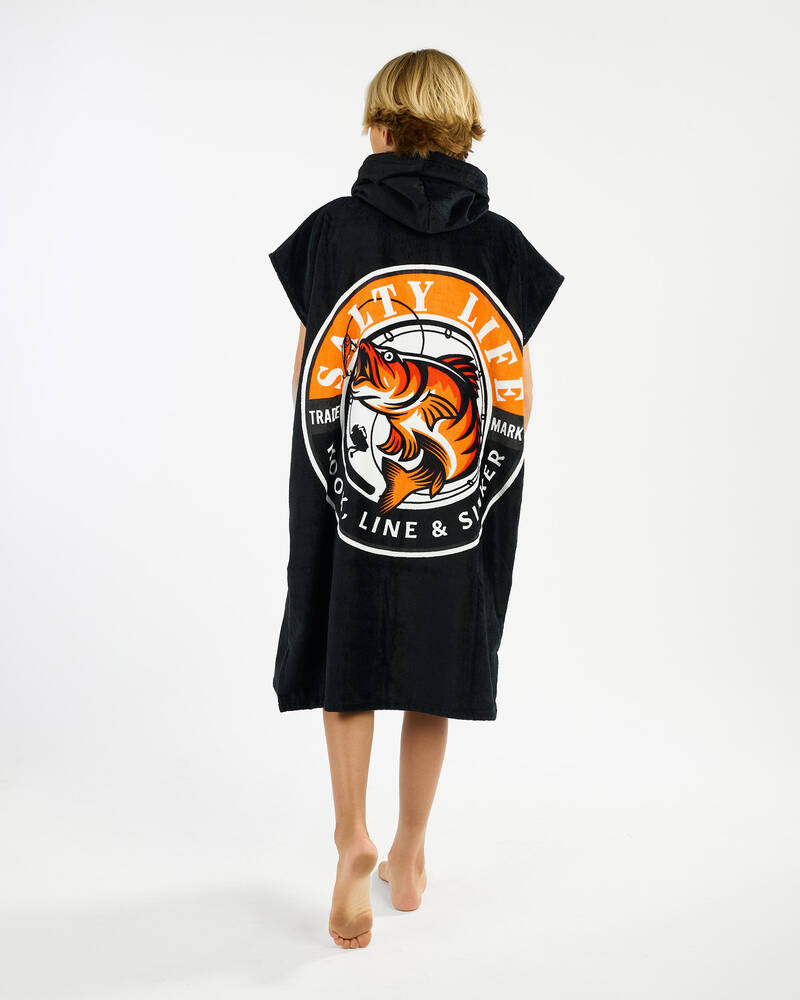 Salty Life Boys' Hooked V3 Hooded Towel for Mens