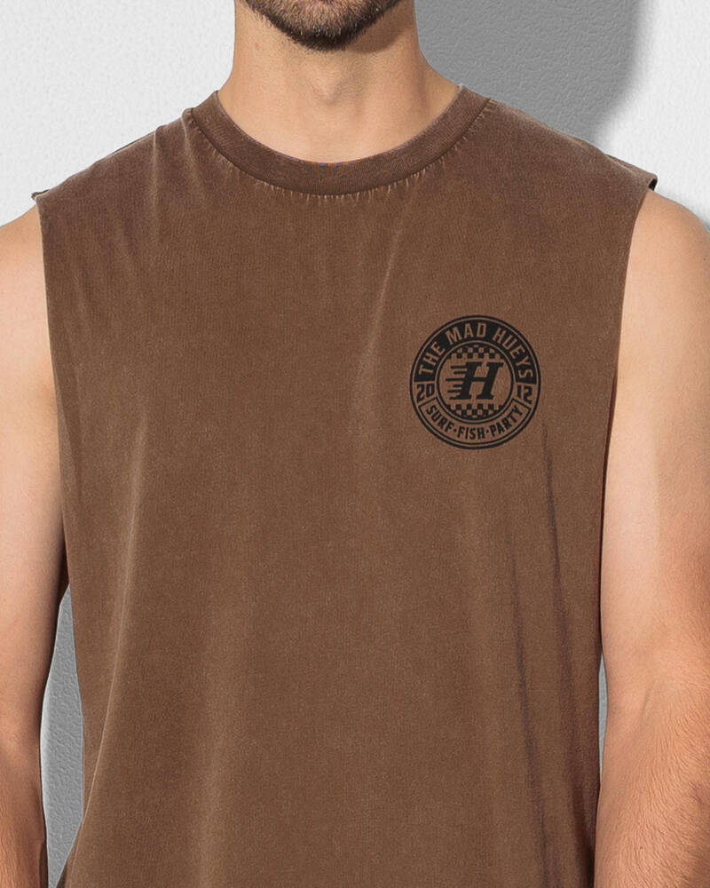 The Mad Hueys Checker Hueys Muscle Tank for Mens