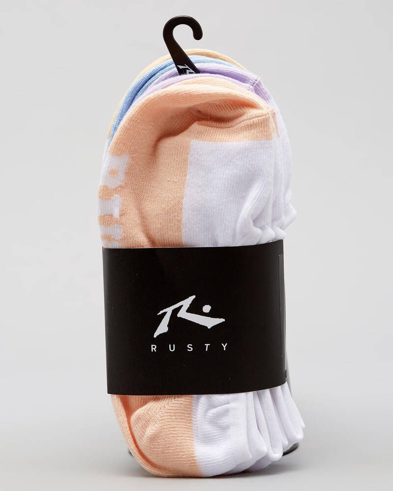 Rusty Womens All Day Invisible Sock Pack for Womens