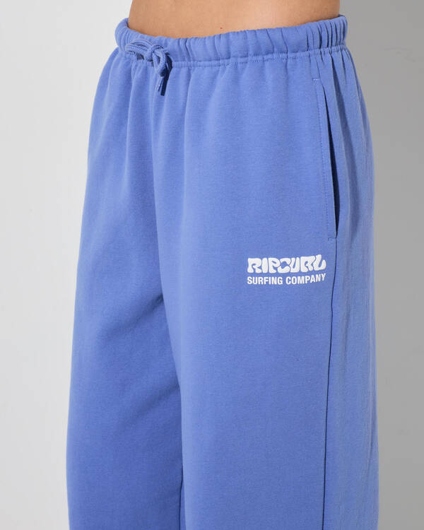 Rip Curl Surf Puff Wide Leg Trackpants for Womens
