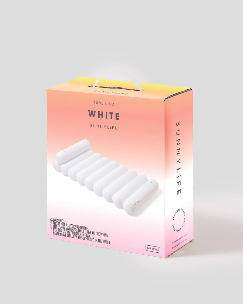 Sunnylife White Tube Lilo for Unisex