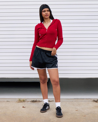 adidas Womens' 3 Stripe Sprinter Shorts for Womens image number null