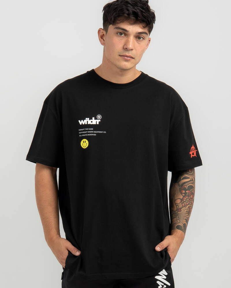 Wndrr Illegible Box Fit T-Shirt for Mens