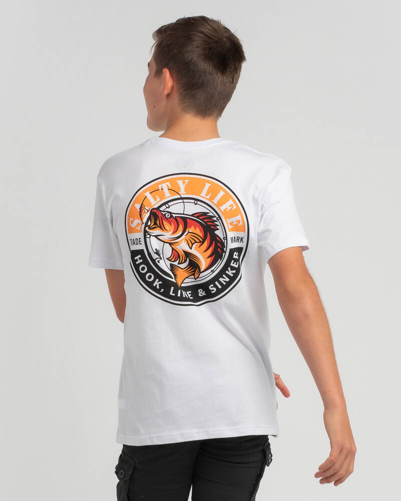Salty Life Boys' Hooked T-Shirt for Mens