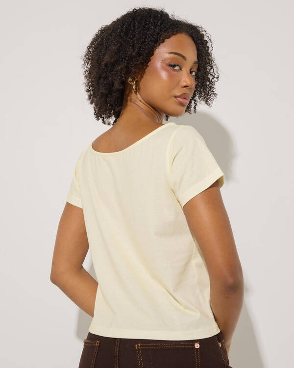 Mooloola Connie Off Shoulder Tee for Womens