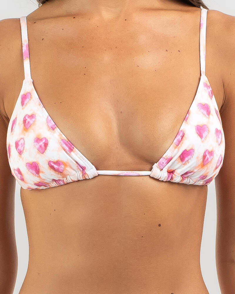 Topanga Heart Throb Triangle Bikini Top for Womens