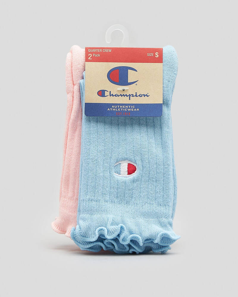 Champion C Logo Frill Sock Pack for Womens
